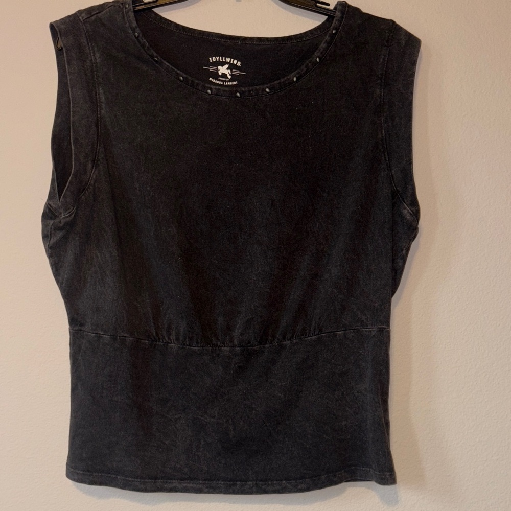 Idyllwind Charcoal Sleeveless Top